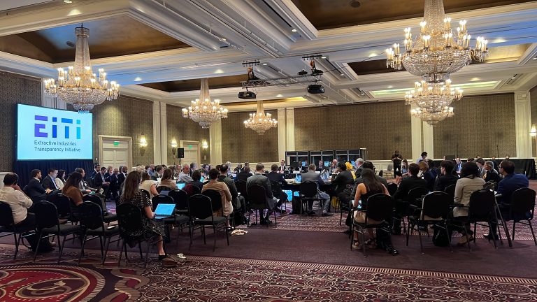 General view of EITI meetings at venue