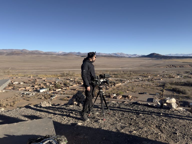 general view landscape and cameraman